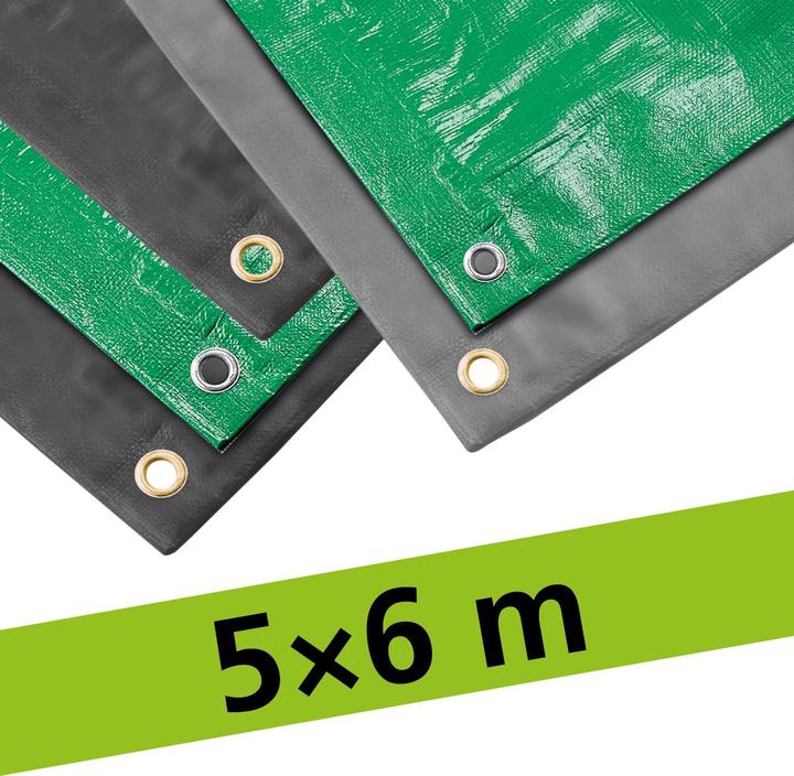 Actual product image Keller Fahnen Allzweckblachen 5x6 m PVC grau 450 g/m2 (600 x 500 cm)