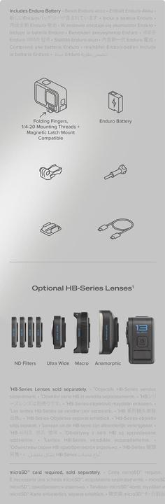 Nährwerte und Zutaten GoPro HERO13 Black (inkl. 128 GB MicroSDXC) (60p, Bluetooth, WLAN)