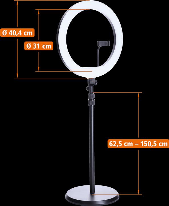 Actual product image Rollei LUMIS Slim RGB Ring Light White