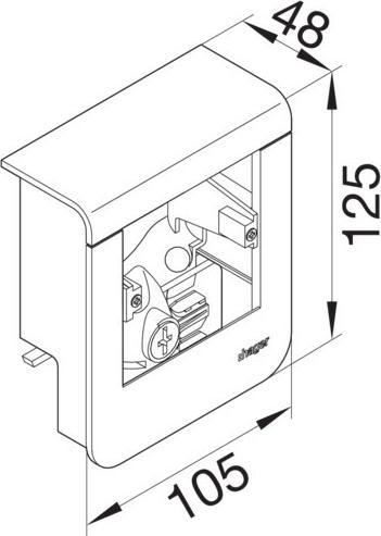 Immagine prodotto Hager TEH SL20055901D5 supporto per unità uni design SL 20x55 decor oak (10.50 cm)