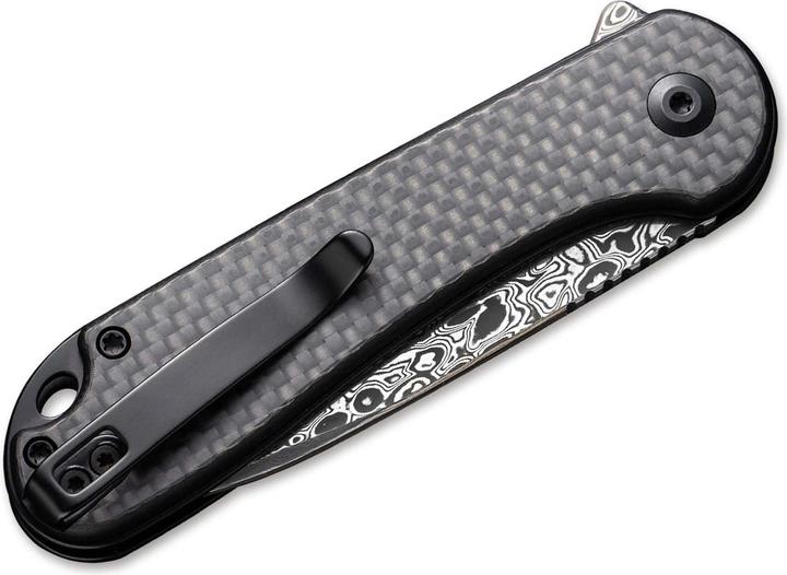 Produktbild Civivi Button Lock Elementum II CF Damascus (7.50 cm)