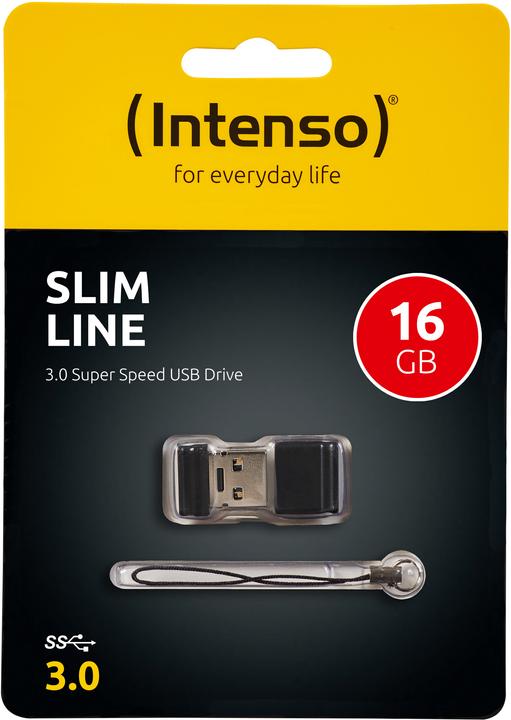 Actual product image Intenso slim line (16 GB, USB-A, USB 3.0)