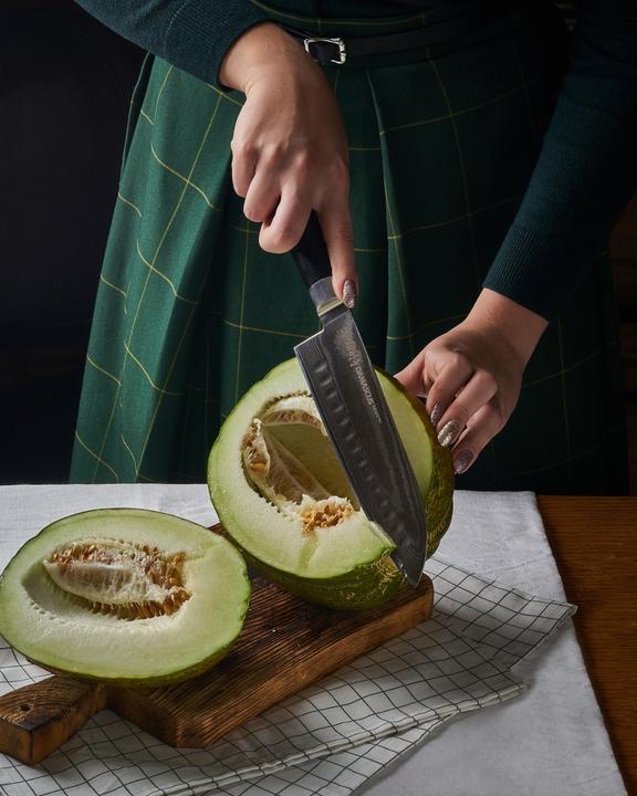 Actual product image Samura DAMASCUS Santoku knife (18 cm)
