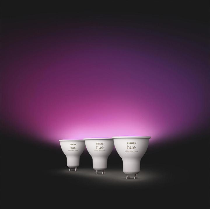 Produktbild Philips Hue White & Color Ambiance (GU10, 4.20 W, 400 lm, 3 x, E)