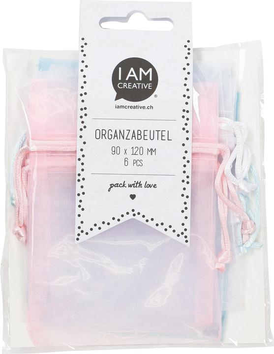 Immagine prodotto I Am Creative Sacchetto di organza (Borsa in organza, 6 x)