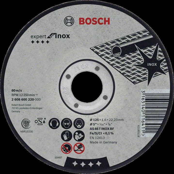 Actual product image Bosch Professional Zubehör PRO Stainless Steel cutting disc, 180 x 3 x 22.23 mm