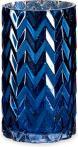 Produktbild Giftdecor blaue geschnitzte Vase mit Fischgrätenmuster (1 x)