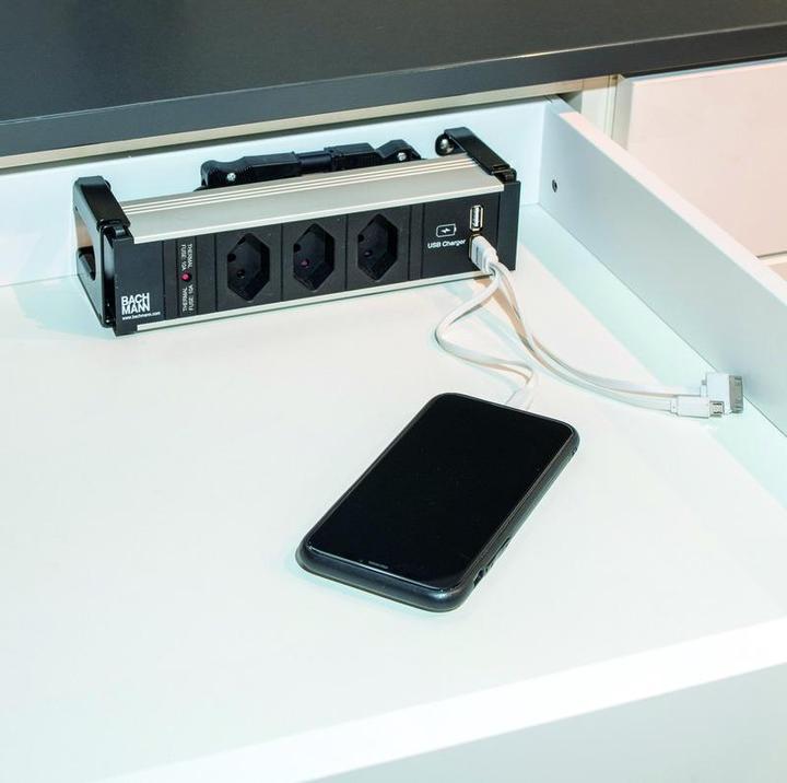 Immagine prodotto Werkstarck Inserto multimediale per cassetti con prese da 230 V e porte USB