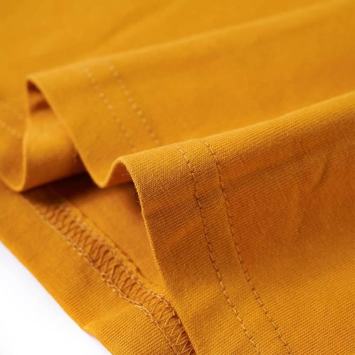 Actual product image VidaXL Children's long-sleeved shirt ochre 116,Material: 100 (116)