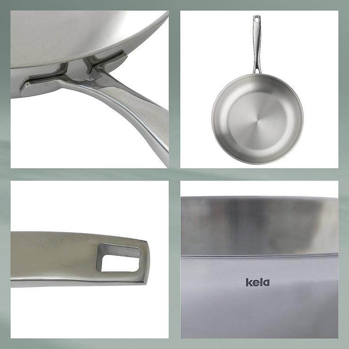 Immagine prodotto Kela Flavoria (24 cm, Padella per friggere, Acciaio inossidabile)
