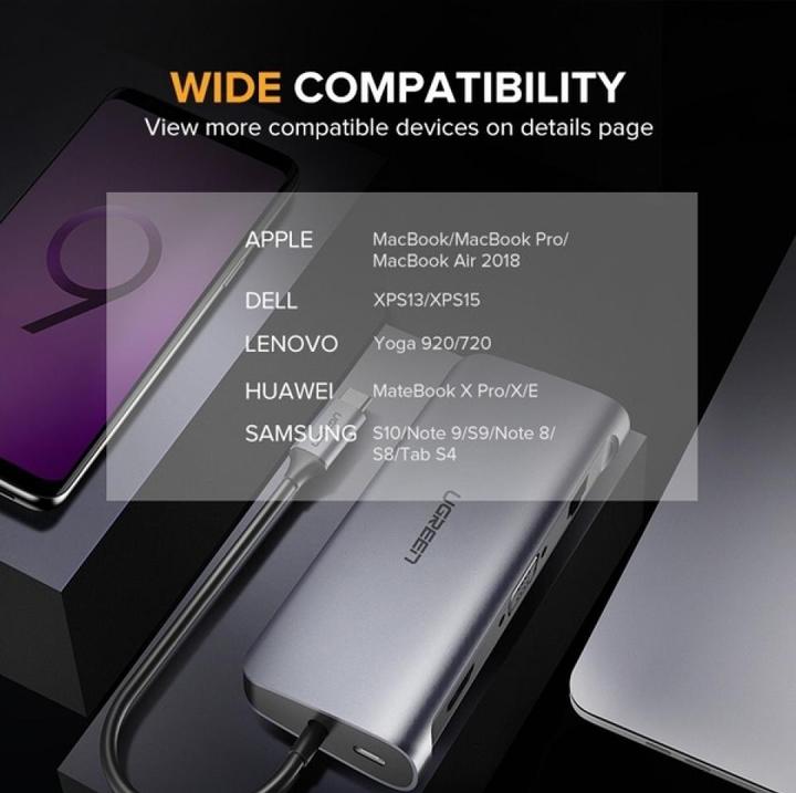 Image du produit Ugreen 9 in 1 Hub (USB-C, 9 Ports)