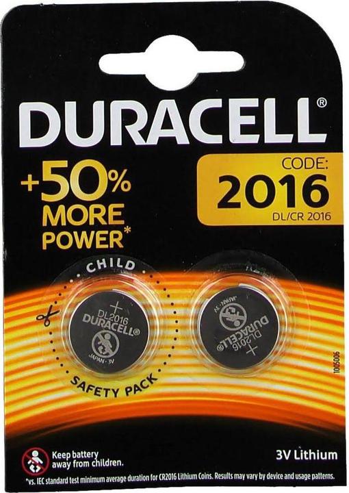 Image du produit Duracell Piles bouton (1 pcs, CR2016, 72 mAh)