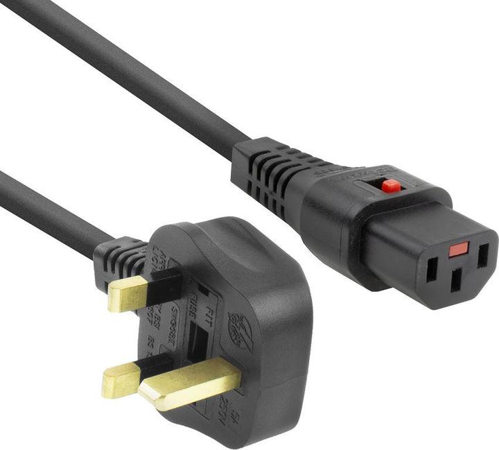 Immagine prodotto Iec Lock Cavo di collegamento 230V UK maschio - C13 bloccabile 2,00 m (2 m)