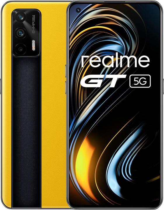 realme GT 5G 16 3 cm (6.43 ) Dual-SIM Android 11 USB Typ-C 12 GB 256 GB 4500 mAh Gelb (256 GB, Gelb, 6.43", Dual SIM, 64 Mpx, 5G)