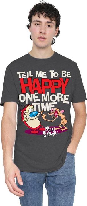 Image du produit Ren & Stimpy - T-shirt TELL ME TO BE HAPPY - Adulte (M)
