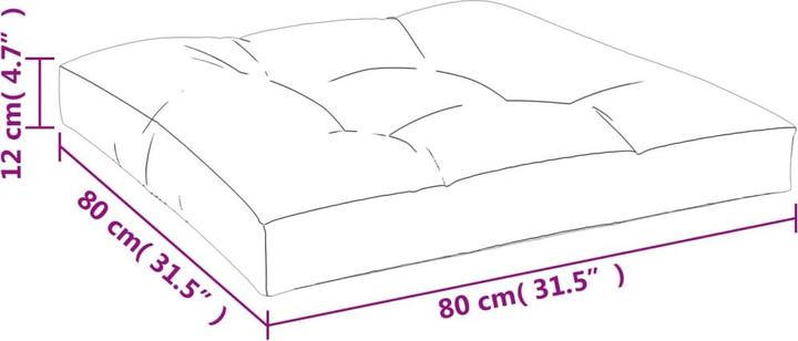 Actual product image VidaXL Thaddeus (80 x 80 x 12 cm)