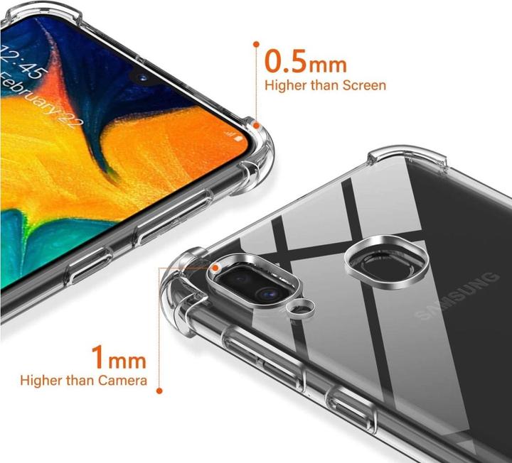 Produktbild Screenguard Samsung Galaxy A40 Hülle Crystal Soft Airbag Bumper (Samsung Galaxy A40)