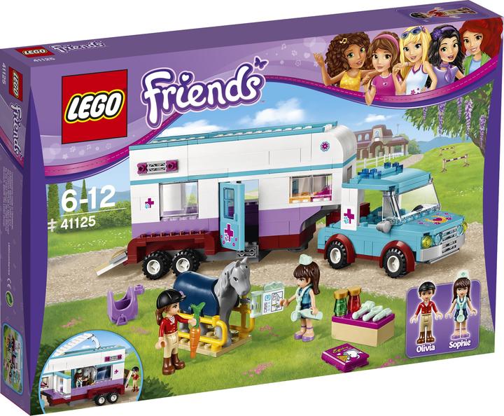LEGO Véhicule hippomobile et vétérinaire Friends (41125, LEGO Friends)