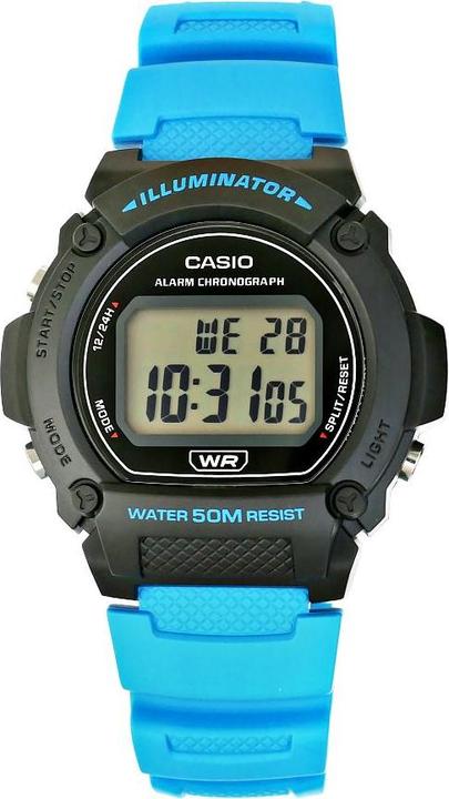 Actual product image Casio Collection - W-219H-2A2 (Digital watch, 47 mm)