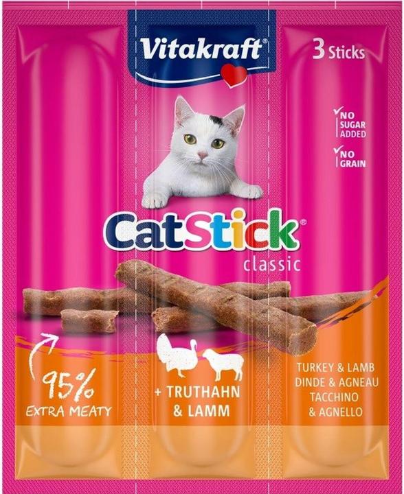 Produktbild Vitakraft Cat Stick Turkey and lamb - cat treats - 18g (18 g)
