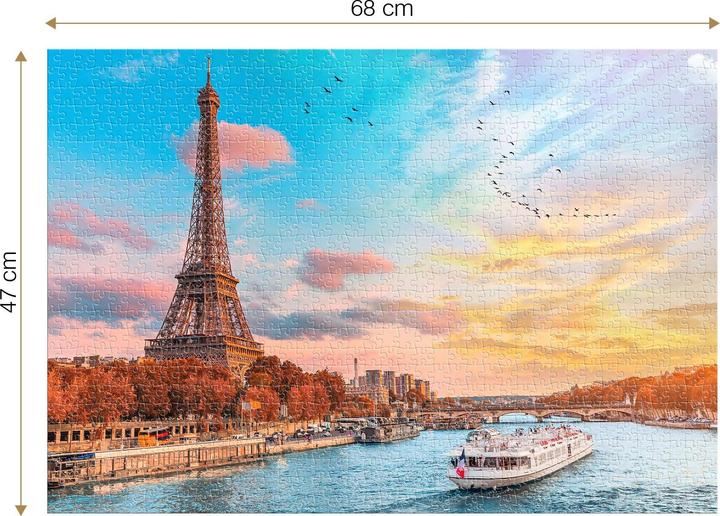 Actual product image D-Toys Puzzle 1000 pieces - Eiffel Tower, Paris, France (1000 pieces)