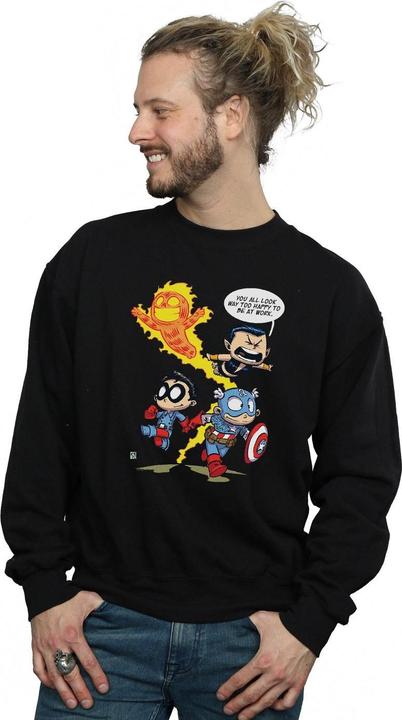 Image du produit - Sweat AVENGERS INVADERS CARTOON - Homme (M)