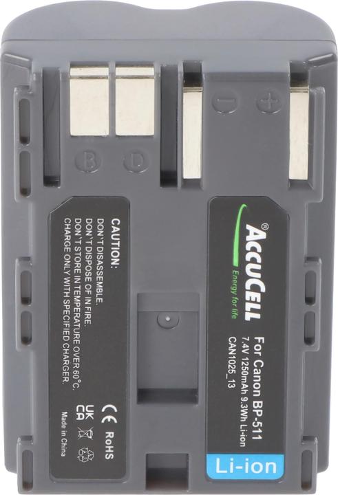 Image du produit AccuCell Batterie pour appareil photo numérique Canon FV2 (Batterie)