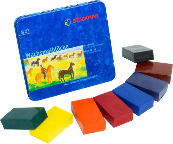 Produktbild Stockmar Wachsmalblock (Sortiert, Mehrfarbig, 8 x)