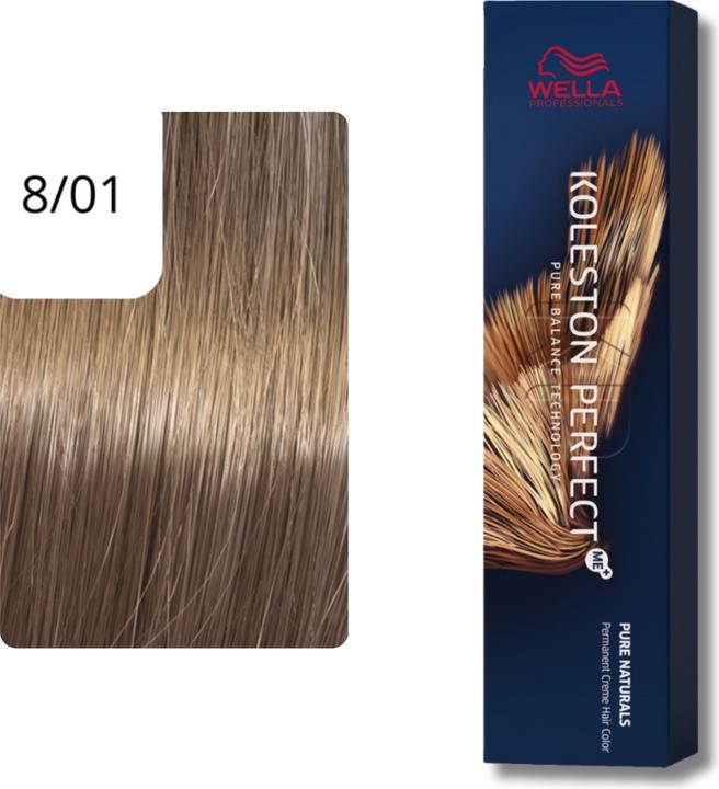 Image du produit Wella Koleston Perfect Me+ Pure Naturals (8/01 blond clair blond clair cendre naturelle)