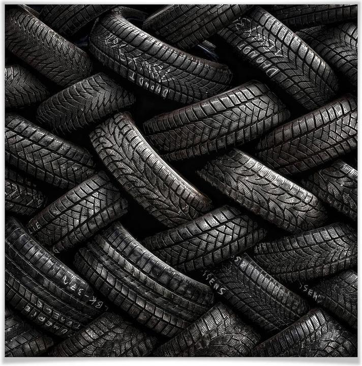 Immagine prodotto Trenddeko Farina - Pneumatici (120 x 120 cm)