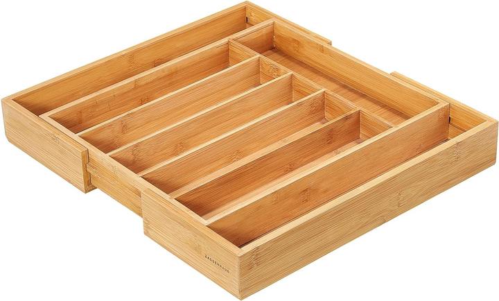 Actual product image Zassenhaus Cutlery tray Extendable Bamboo 34.5-47.5x40.5x