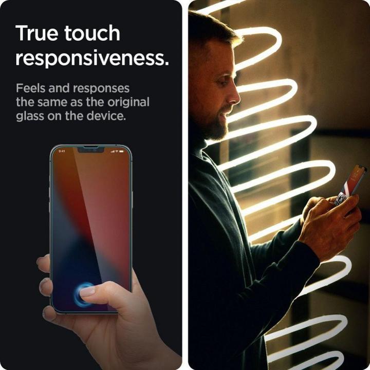 Immagine prodotto Spigen Glass.TR Slim iPhone 14/13 Pro/13 Privacy AGL05211 szkło hartowane AGL03393 (1 Pezzo/i, Apple iPhone 13 Pro, Apple iPhone 13)