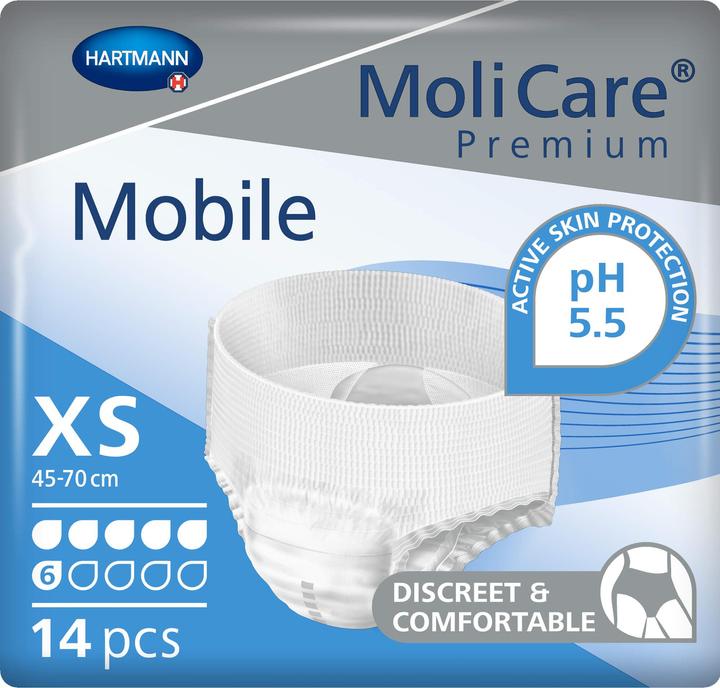 Actual product image MoliCare Mobile 6 Incontinence Pants (14 x, XS)