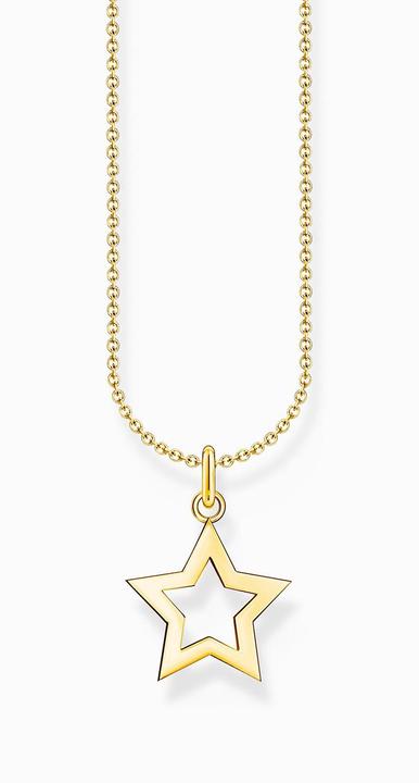 Produktbild Thomas Sabo Kette mit Stern-Anhänger vergoldet (925er Silber, 38 - 45 cm)