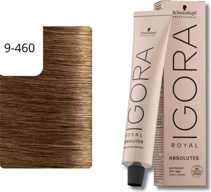 Image du produit Schwarzkopf Professional Igora Royal Absolutes 9-460 Extra blond clair Beige Chocolat Naturel (Brun foncé)