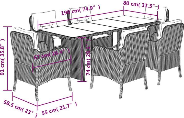 Produktbild VidaXL Rheinberg (80 cm)