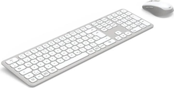 Image du produit Hama WK-550 Ensemble clavier et souris sans fil blanc (DE, Sans fil)