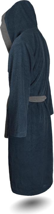 Actual product image Normani Ladies Cotton Bathrobe with Terrycloth, two-tone - OEKO-TEX® 100 - 8783 (L)
