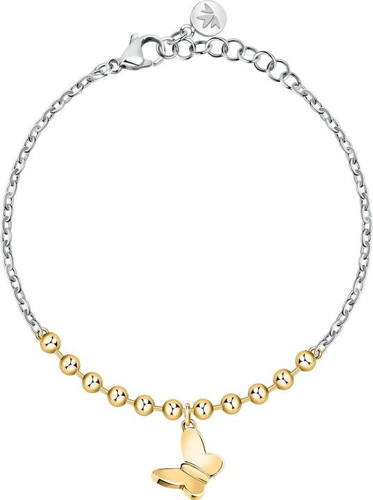 Actual product image Morellato Stylish bicolour bracelet with a butterfly Passioni SAUN35 (19 cm, Stainless steel)
