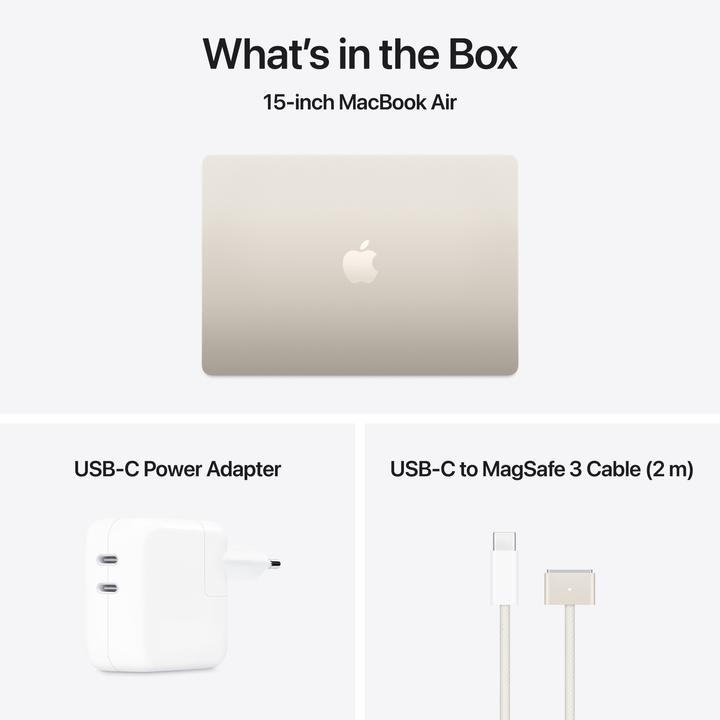 Produktbild Apple MacBook Air – 2025 (15.30", M4, 16 GB, 1000 GB, DE)