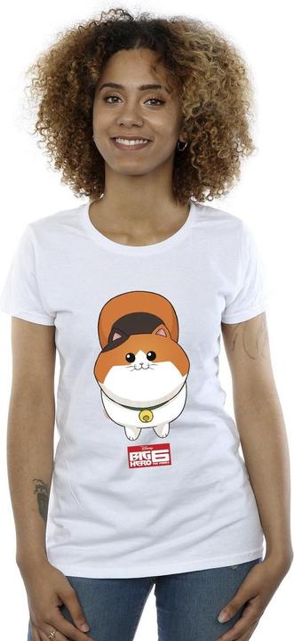 Actual product image Disney Womens/Ladies Big Hero 6 Baymax Kitten Face Cotton T-Shirt (XL)