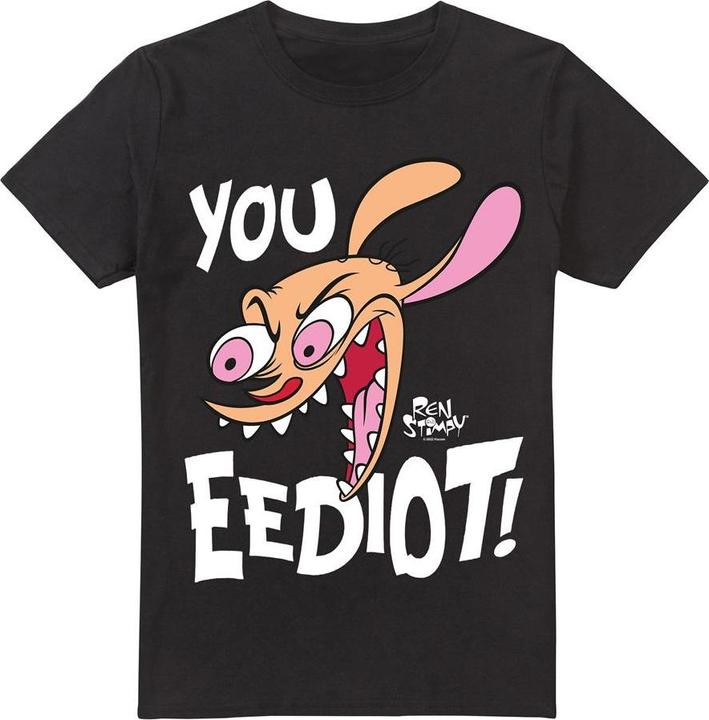 Immagine prodotto Ren & Stimpy You Eediot! Maglietta Uomo (XXL)