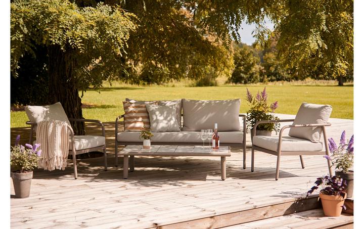 Actual product image Schou Olga lounge set, 4-piece set, Dusty Walnut