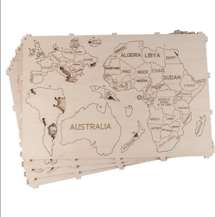 Actual product image WoodenCity World map L (31 pieces)