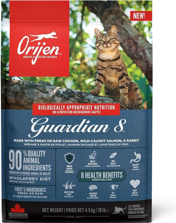 Produktbild Orijen Trockenfutter Cat Guardian 8, 4.5 kg (Adult, 1 Stk., 4500 g)