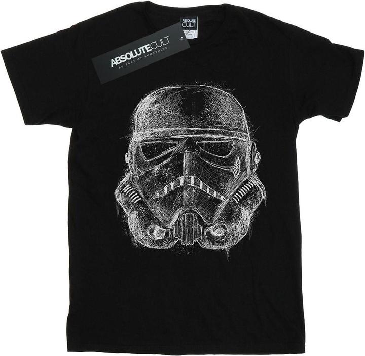 Image du produit Star Wars - T-shirt STORMTROOPER SCRIBBLE HELMET - Fille (128)