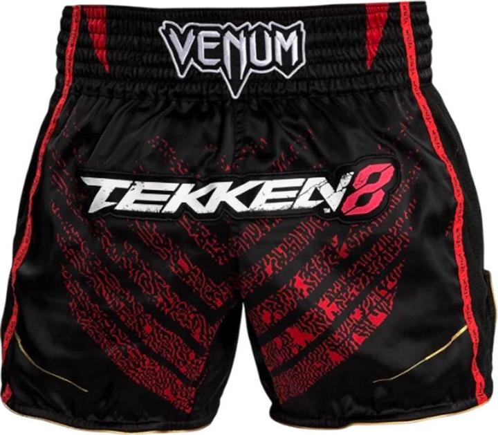 Venum Tekken 8 Marshall Law Muay Thai Shorts Black Red Gold