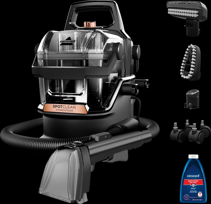 Image du produit Bissell Aspirateur laveur SpotClean HydroSteam Pro Noir