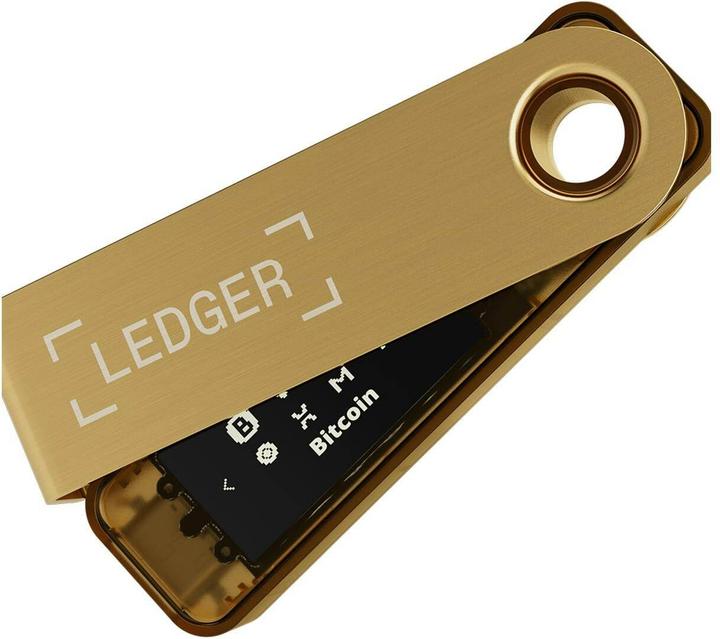 Produktbild Ledger Nano S Plus - Gold (Ethereum Classic, Bitcoin, Dash, Dogecoin, Litecoin, Weitere)