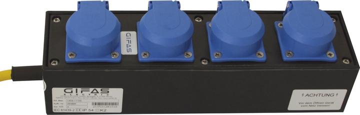 Produktbild Gifas Electric Vollgummi-Verteiler 1404-11 (4 x, CEE 7/3)